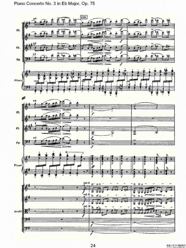 Piano Concerto No.3 in Eb Major,Op.75（Eb大调第三钢琴协奏曲）