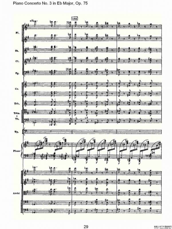 Piano Concerto No.3 in Eb Major,Op.75（Eb大调第三钢琴协奏曲）