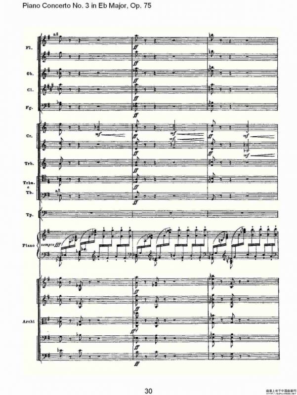 Piano Concerto No.3 in Eb Major,Op.75（Eb大调第三钢琴协奏曲）