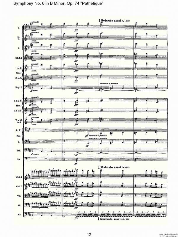 B小调第六交响曲,Op.74（第四乐章[二]）