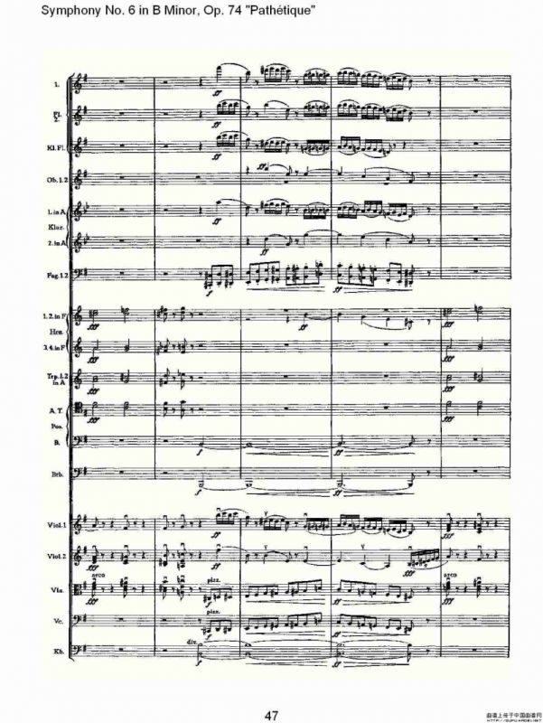 B小调第六交响曲,Op.74（第三乐章[二]）