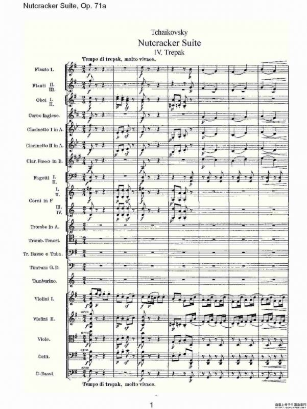 Nutcracker Suite, Op.71a（胡桃夹套曲，Op.71a 第四章）