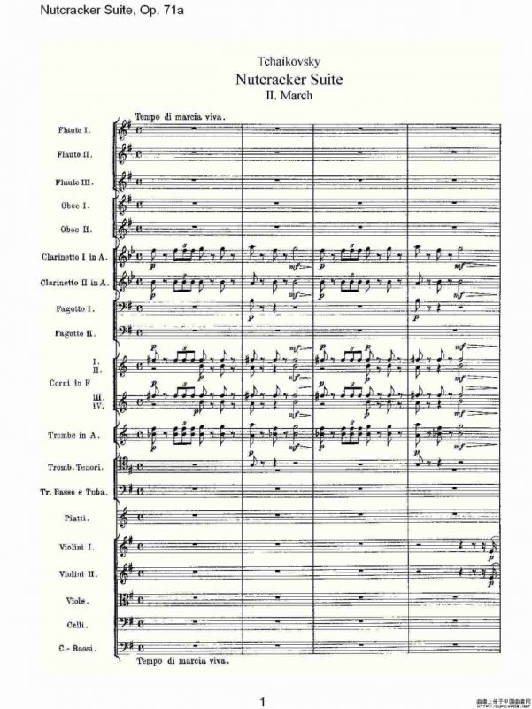Nutcracker Suite, Op.71a（胡桃夹套曲，Op.71a 第二章）