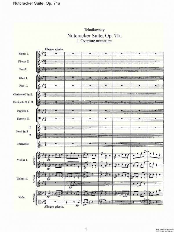 Nutcracker Suite, Op.71a（胡桃夹套曲，Op.71a 第一章）