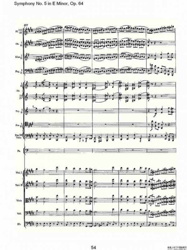 Symphony No. 5 in E Minor, Op.64（E小调第五交响曲 Op.64第四）