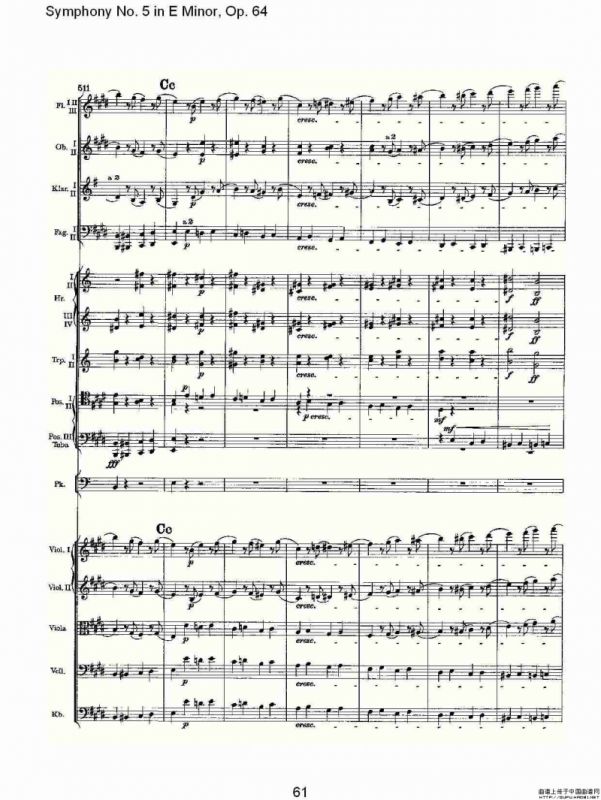 Symphony No. 5 in E Minor, Op.64（E小调第五交响曲 Op.64第四）