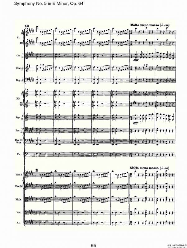Symphony No. 5 in E Minor, Op.64（E小调第五交响曲 Op.64第四）