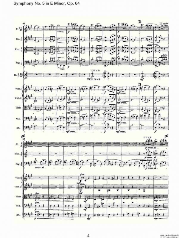 Symphony No. 5 in E Minor, Op.（64 E小调第五交响曲 Op.64第）