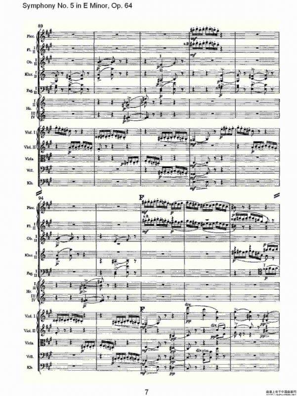 Symphony No. 5 in E Minor, Op.（64 E小调第五交响曲 Op.64第）