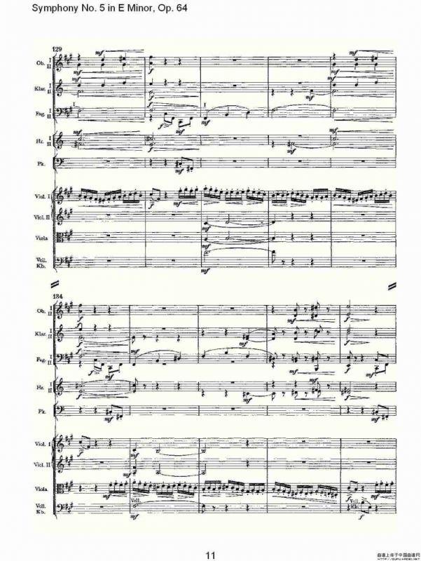 Symphony No. 5 in E Minor, Op.（64 E小调第五交响曲 Op.64第）