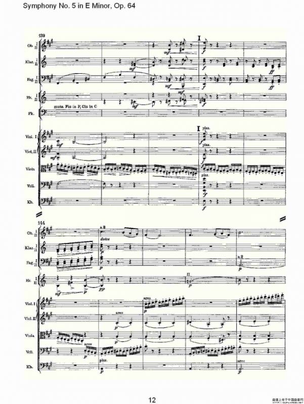 Symphony No. 5 in E Minor, Op.（64 E小调第五交响曲 Op.64第）