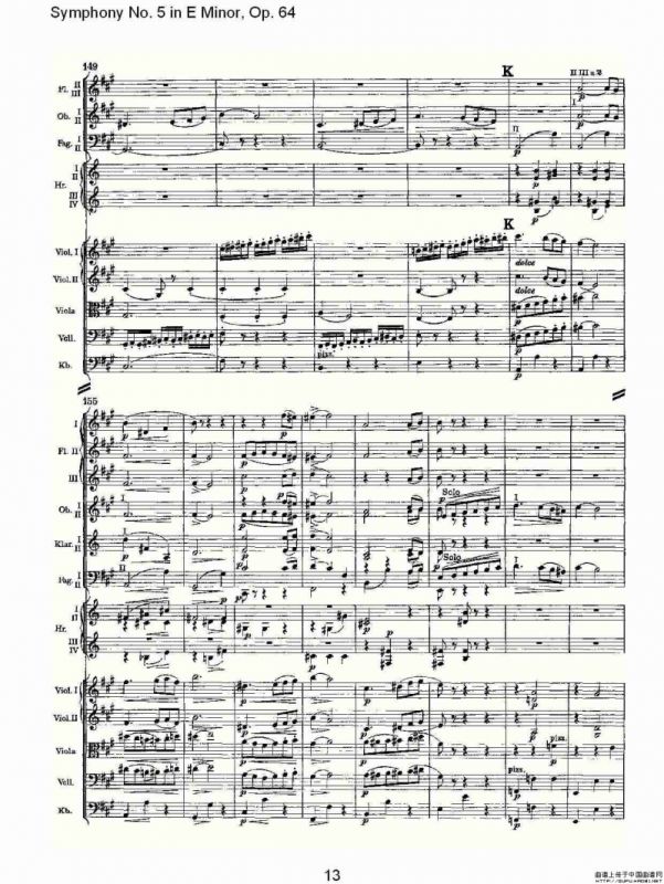 Symphony No. 5 in E Minor, Op.（64 E小调第五交响曲 Op.64第）