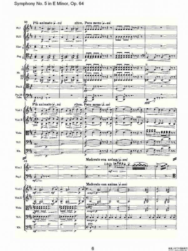 Symphony No. 5 in E Minor, Op.64（E小调第五交响曲 Op.64 第）