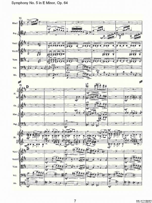 Symphony No. 5 in E Minor, Op.64（E小调第五交响曲 Op.64 第）