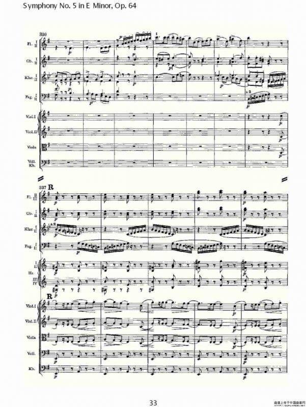 Symphony No. 5 in E Minor, Op.64（E小调第五交响曲 Op.64第一）