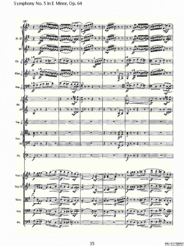 Symphony No. 5 in E Minor, Op.64（E小调第五交响曲 Op.64第一）