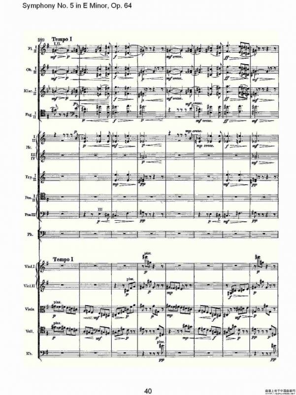 Symphony No. 5 in E Minor, Op.64（E小调第五交响曲 Op.64第一）