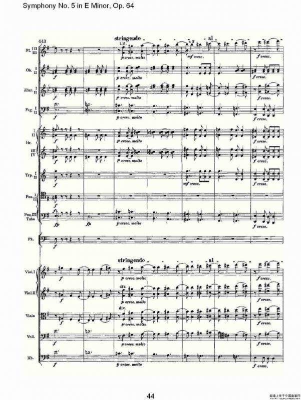 Symphony No. 5 in E Minor, Op.64（E小调第五交响曲 Op.64第一）