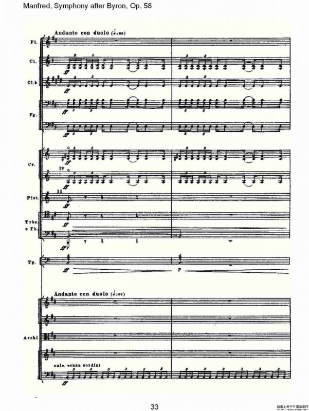 Manfred, Symphony after Byron, Op.58第四乐章第二部（二）
