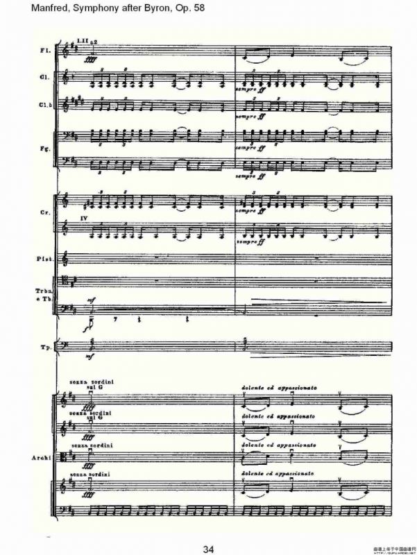 Manfred, Symphony after Byron, Op.58第四乐章第二部（二）