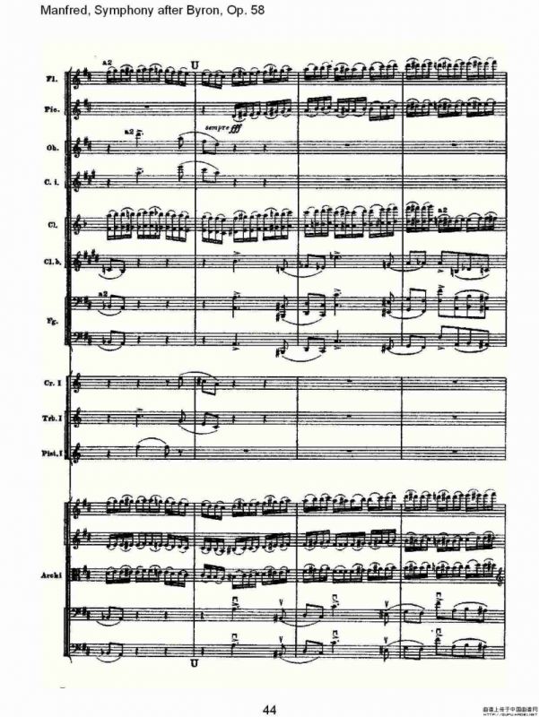 Manfred, Symphony after Byron, Op.58第四乐章第二部（二）