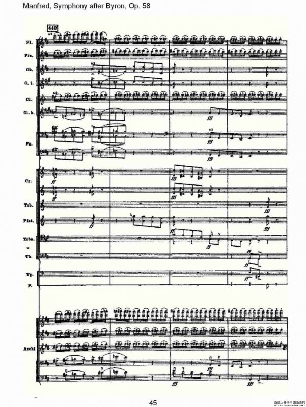 Manfred, Symphony after Byron, Op.58第四乐章第二部（二）