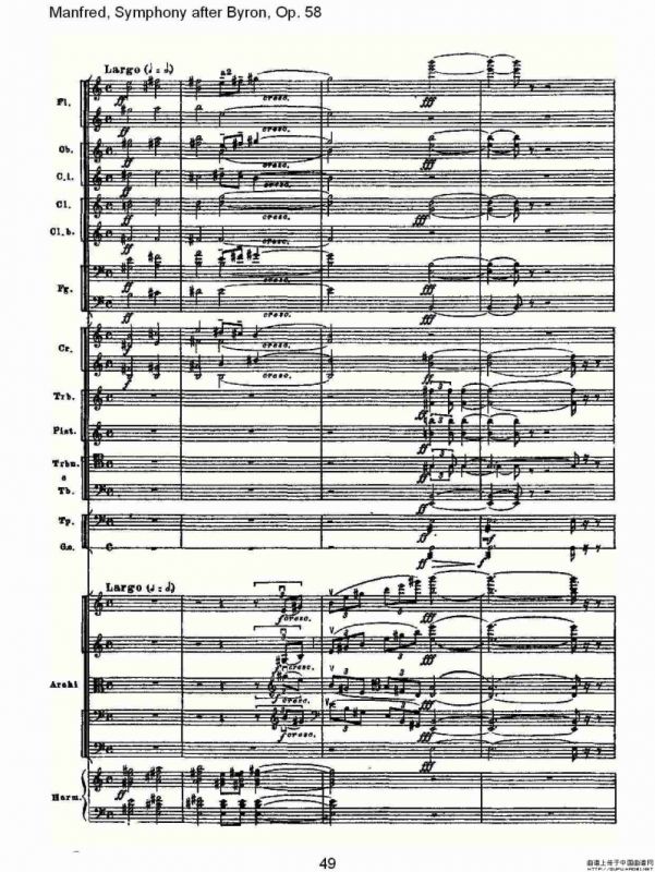 Manfred, Symphony after Byron, Op.58第四乐章第二部（二）