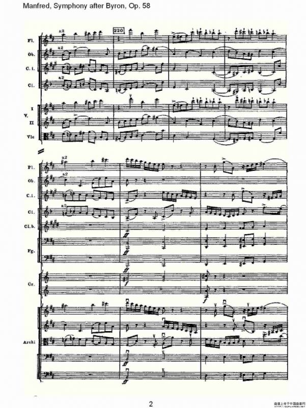 Manfred, Symphony after Byron, Op.58第四乐章第二部（一）