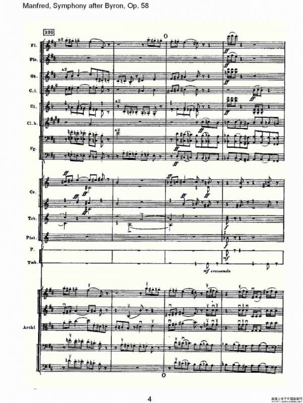 Manfred, Symphony after Byron, Op.58第四乐章第二部（一）