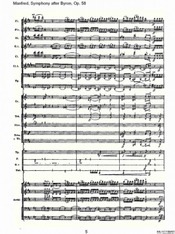 Manfred, Symphony after Byron, Op.58第四乐章第二部（一）