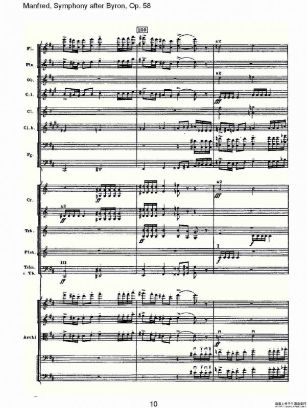 Manfred, Symphony after Byron, Op.58第四乐章第二部（一）