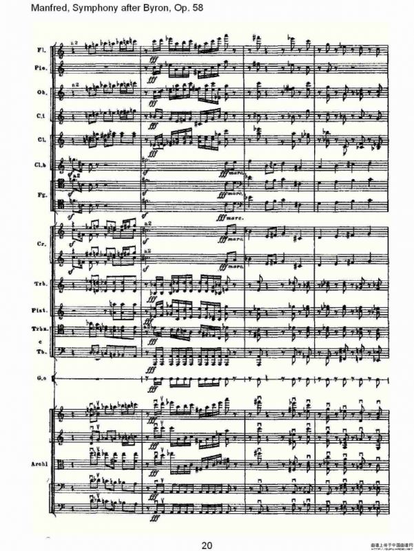 Manfred, Symphony after Byron, Op.58第四乐章第二部（一）