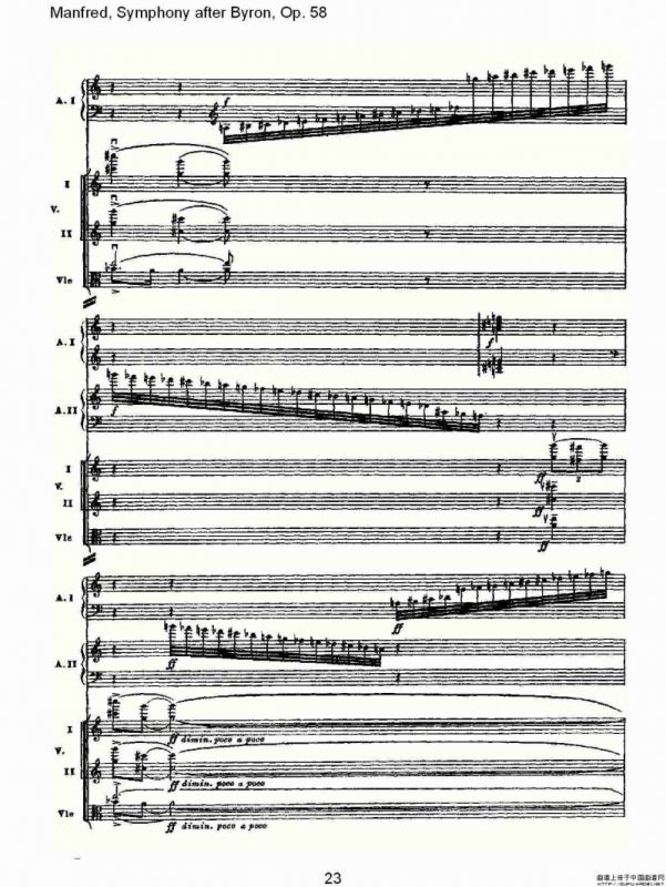 Manfred, Symphony after Byron, Op.58第四乐章第二部（一）