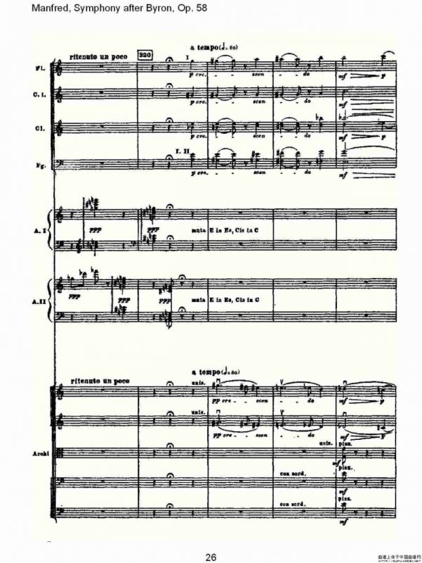 Manfred, Symphony after Byron, Op.58第四乐章第二部（一）