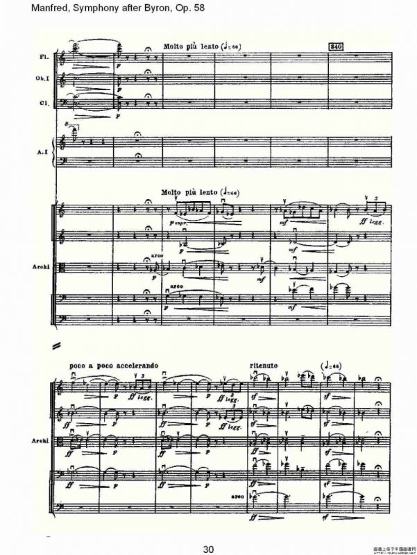 Manfred, Symphony after Byron, Op.58第四乐章第二部（一）