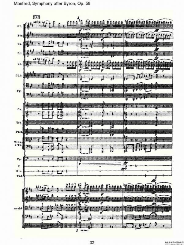 Manfred, Symphony after Byron, Op.58第四乐章第一部（二）