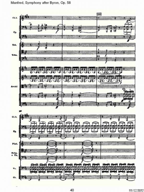 Manfred, Symphony after Byron, Op.58第四乐章第一部（二）