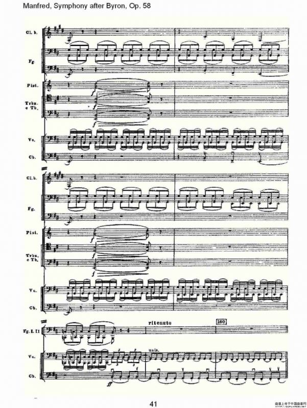 Manfred, Symphony after Byron, Op.58第四乐章第一部（二）