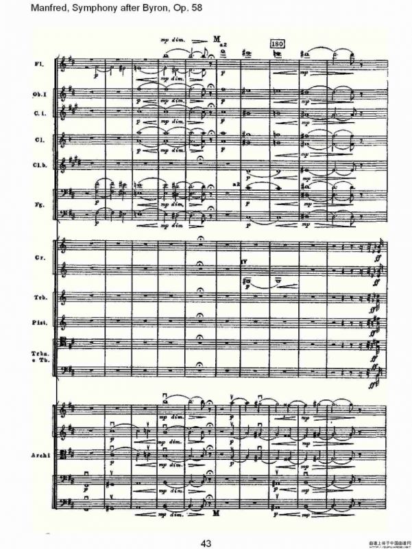 Manfred, Symphony after Byron, Op.58第四乐章第一部（二）