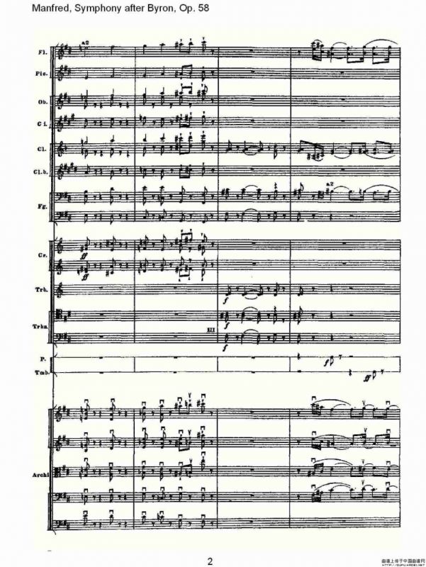 Manfred, Symphony after Byron, Op.58第四乐章第一部（一）