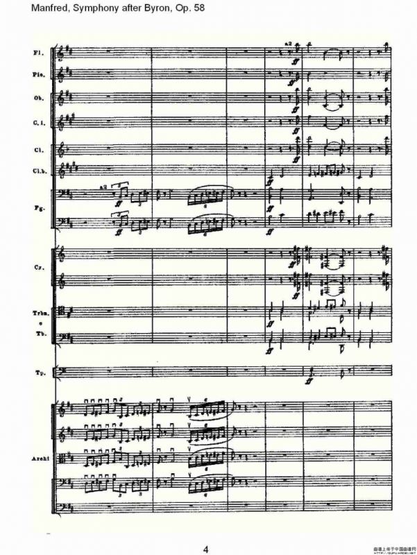 Manfred, Symphony after Byron, Op.58第四乐章第一部（一）