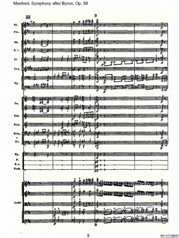 Manfred, Symphony after Byron, Op.58第四乐章第一部（一）