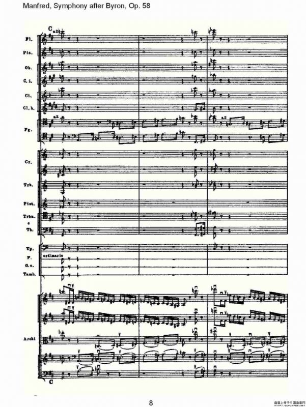 Manfred, Symphony after Byron, Op.58第四乐章第一部（一）