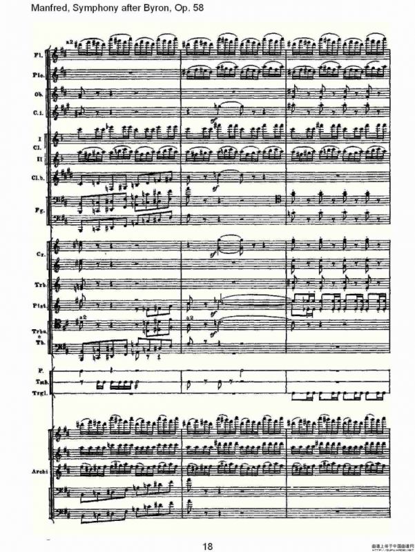 Manfred, Symphony after Byron, Op.58第四乐章第一部（一）