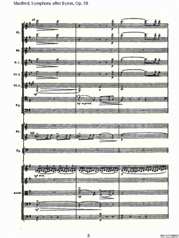 Manfred, Symphony after Byron, Op.58第三乐章（一）