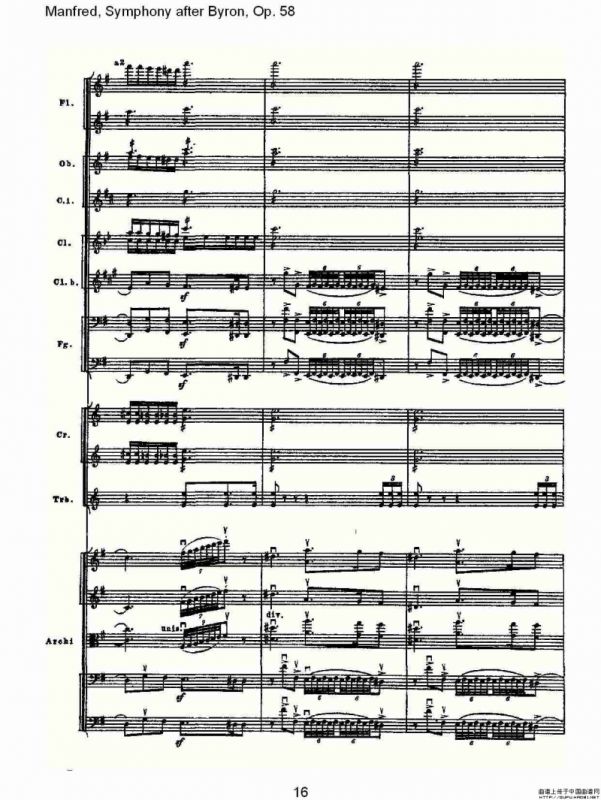 Manfred, Symphony after Byron, Op.58第三乐章（一）