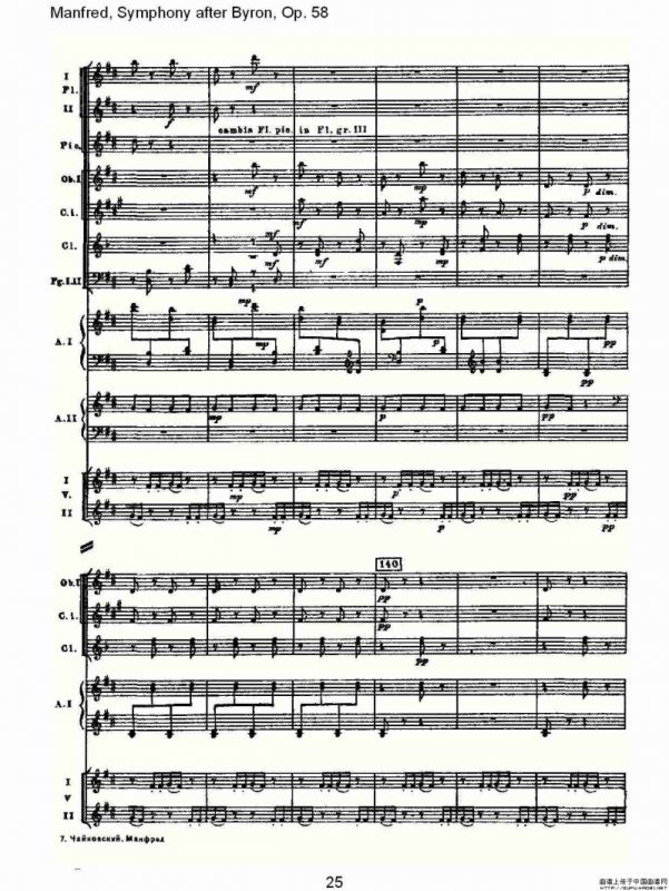 Manfred, Symphony after Byron, Op.58第二乐章（一）