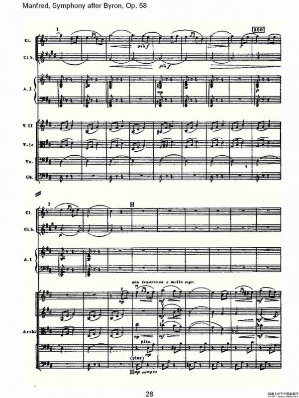 Manfred, Symphony after Byron, Op.58第二乐章（一）