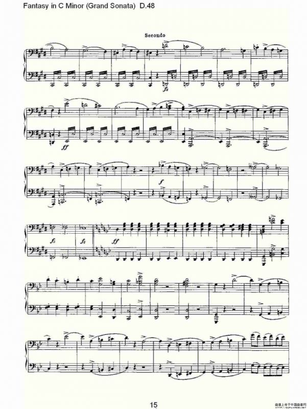 Fantasy in C Minor（Grand Sonata))D.4）