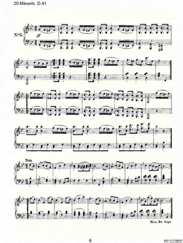 20 Minuets D.41（20米奴哀小步舞曲D.41）